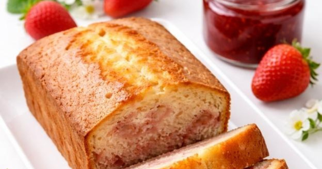 【いちごジャム】春らしい苺のパウンドケーキ